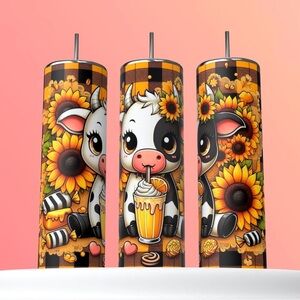 Buy 2 Get 1 Free! Highland Cow Heifer 20 Oz Stainless Tumbler Great Gift